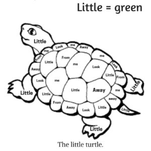 Dolch Sight Words Color Sheet (Little, from, me, away, look)